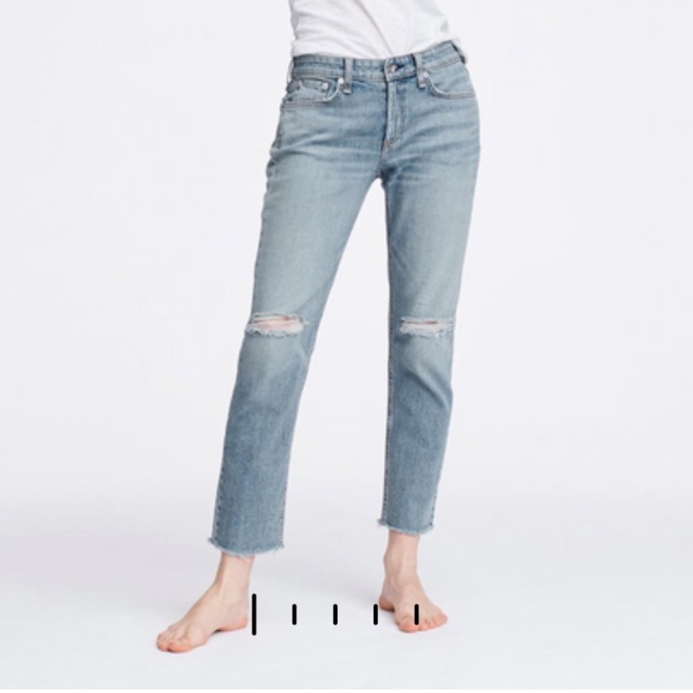 Rag and bone DRE LOW-RISE ANKLE SLIM BOYFRIEND jeans